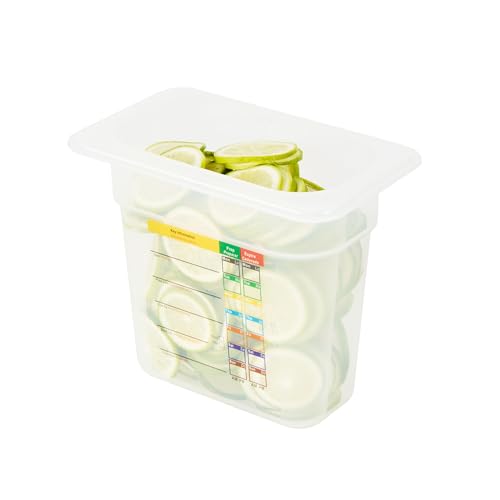 Restaurantware Rectangle White Polypropylene 1/9 Size Food Pan, 10 Pack