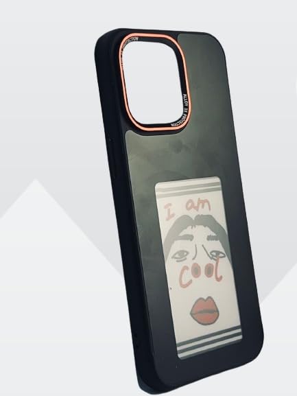 Image of Auxxy Plastic E-Vogue Cover Exclusively For iPhone 15 Pro Max (Black)