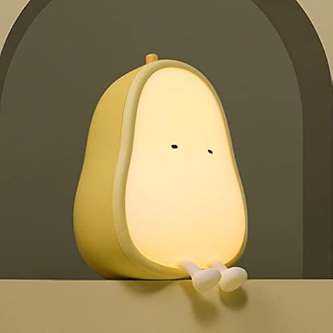 BestAlice Smile - Lámpara de noche de pera con USB recargable Cover