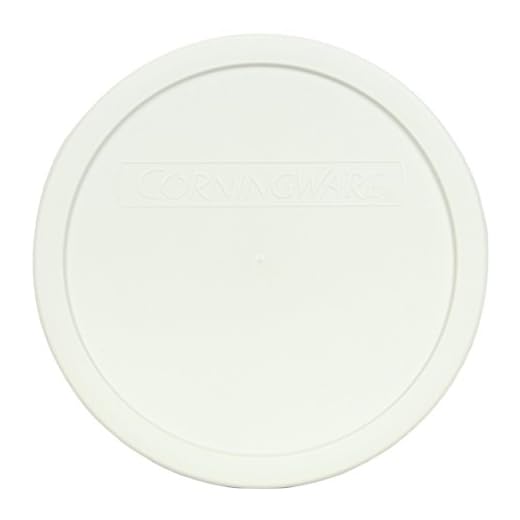 CorningWare F-5-PC French White 1.5qt Round Plastic Cover