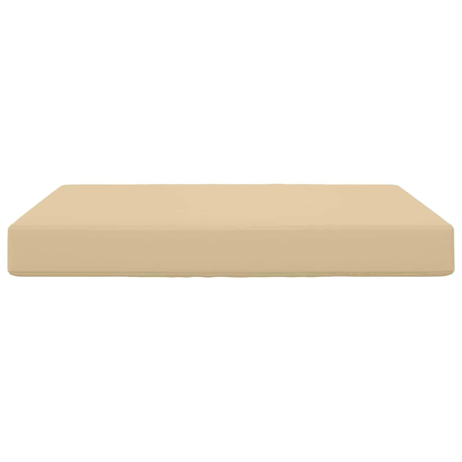 vidaXL Cuscino per divano da esterno Beige 80 x 80 x 8 cm Poliestere