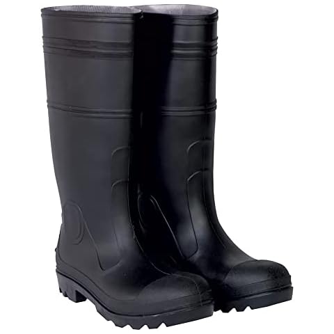 ATERET Footwear Protection PVC Rubber Boot 100% Waterproof Lightweight and Durable Footwear For Agricultural Construction Industry (Size 10) Cover