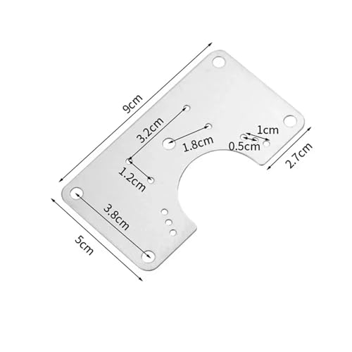 Placa de reparación de bisagra para arreglar puertas sueltas de armarios 5