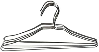 Bahob® 20 Pack Stainless Steel Heavy Duty Strong Silver Wire Clothes Hangers, Suite hangers, Trousers hangers, Shirt hangers, Coat Hangers (20 Pack 40cm)