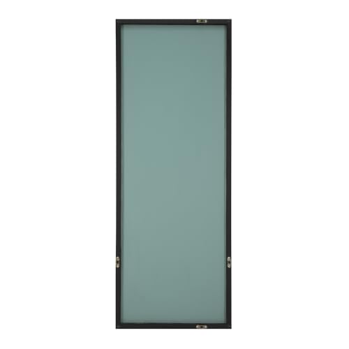 Image of Wakefit Decorative Rectangle Wall Mirror - 47 Inch | Metal Frame Wall Mirror for Living Room Bedroom Entryway Dressing Room Modern Home Decor & Gifting | Agbada Black - 18.1x47.6x2 Inch
