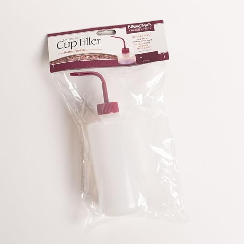BROADMAN CHURCH SUPPLIES Communion Cup Filler, Plastic Squeeze Bottle, 36 Ounce, Fills 45-50 Cups