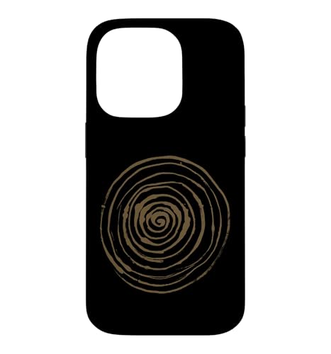 Grunge Spiral Abstract Nature Vintage y2k Earthy Brown �X�}�z�P�[�X iPhone 14 Pro �p
