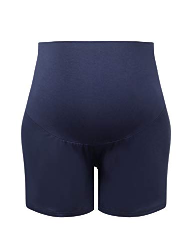 Image of Joyaria Women's Maternity Shorts Pajama Sleep Lounge Pregnancy Sleepwear | 95% Bamboo Viscose, Over The Belly, Active & Yoga, Postpartum Shorts, S-XXL