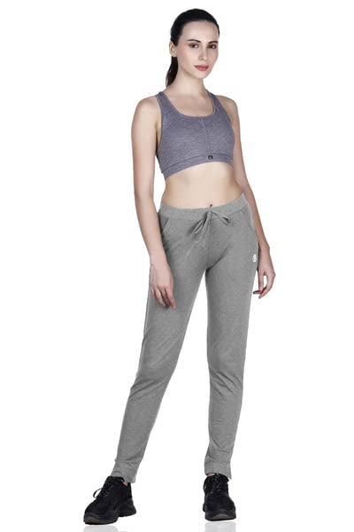 Image of Women's Straight Fit Ankle Length Cotton Track Pant