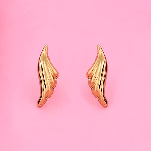 24Kt Plated Frill Stud Earrings