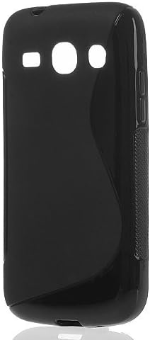 Negro Funda Silicona TPU Gel Case Cover para Samsung Galaxy Core Plus ...