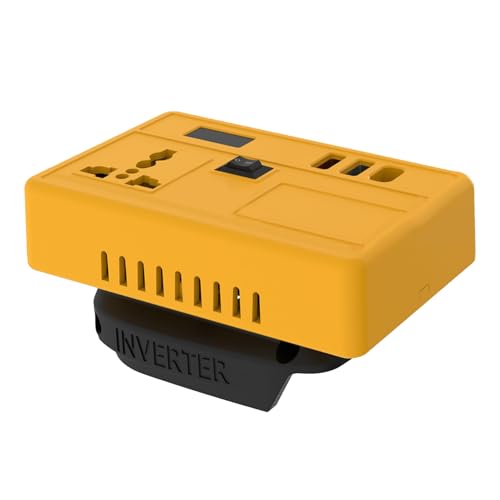Ajuste Del Inversor De Potencia | Inversores De Batería Inalámbricos 12.5x8x6cm | 21V A 200-220v POWERS Generador Y Cargador De Teléfono - Respaldo En Casa, Viajes, Exterior Y RV E
