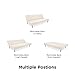 DHP Nola 69 Inch Futon Sofa Bed in Faux Leather, Modern Armless Upholstered Couch Sleeper with Tufted Back and Seat for Small Spaces, White