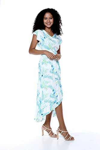 Image of Hawaii Hangover Family Matching Hawaiian Clothes, Orchid Breeze White | Family matching Hawaiian outfits, Orchid Breeze White, lightweight rayon, machine washable, tropical floral print, luaus