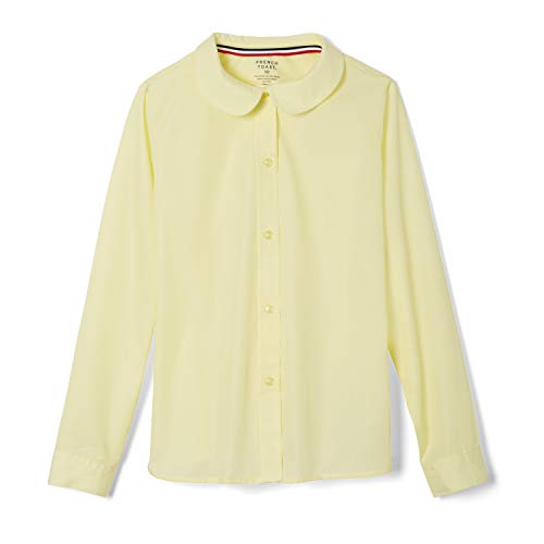 Image of French Toast Girls' Long Sleeve Woven Shirt with Peter Pan Collar