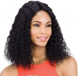 Mayde Beauty Lace And Lace 100% Brazilian Human Hair Wig Super Wet & Wavy (Short) Dye. Bleach. Style (Natural)