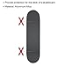 PATIKIL Skateboard Gasket, Longboard Deck Protector Prevent Sink Protective Anti Sinking Hardware, Aluminum Alloy Red, x Shape