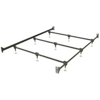 Amazon Com Glideaway Premium Heavy Duty Bed Frame 9 Leg W Center Support For Box Spring And Mattress Sets Usa Made Queen Size Furniture Decor