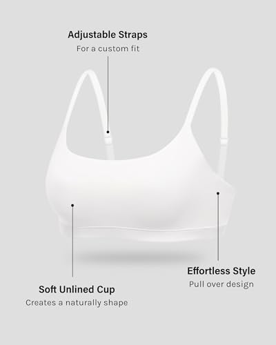 Image of INLYRIC Women's Inbarely Soft Bralettes - Cami Bras No Underwire Seamless Unlined Comfort Bralette