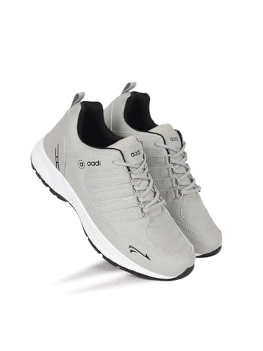 Image of AADI Men's Comfortable Lightweight Synthetic Leather Running, Walking & Gym Casual Sports Shoes