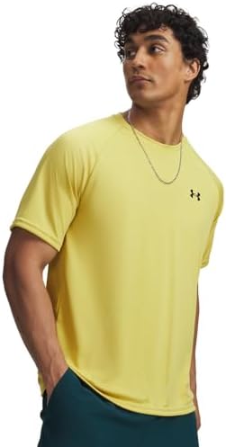 Under Armour Men's Velocity 2.0 Short Sleeve T Shirt, (729) Yellow Shade / / Black, 3X-Large