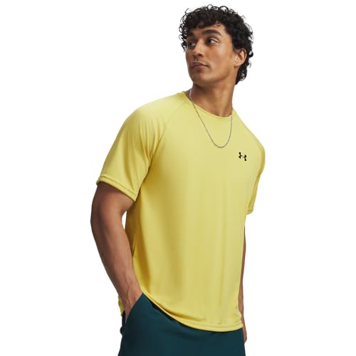 Under Armour Men's Velocity 2.0 Short Sleeve T Shirt, 729 Yellow, LG