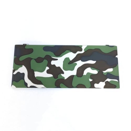 Image of Hzxkqmil Front Back Housing Shell Case Cover Top /Bottom Faceplate Plates Replacement for Nintendo New 3DS Console (Camo Green)