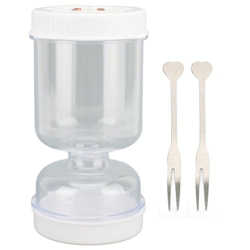Oreilet Frasco para Encurtidos Con Colador, 50 Oz Plástico Frasco Reloj para Aceitunas A Prueba Fugas, Recipientes Pepinos, Kimchi, Separación Humedad Y Sequedad Sellado Pepinillos