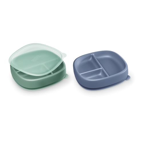 NUK First Choice Suction Plates and Lids, 2 Pack