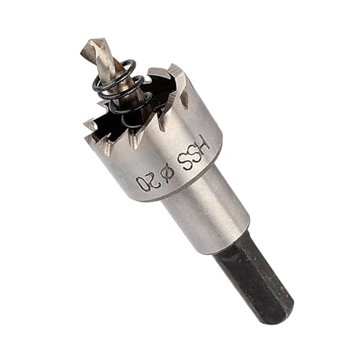 Set de brocas para metal 20mm con punta piloto miniatura 7
