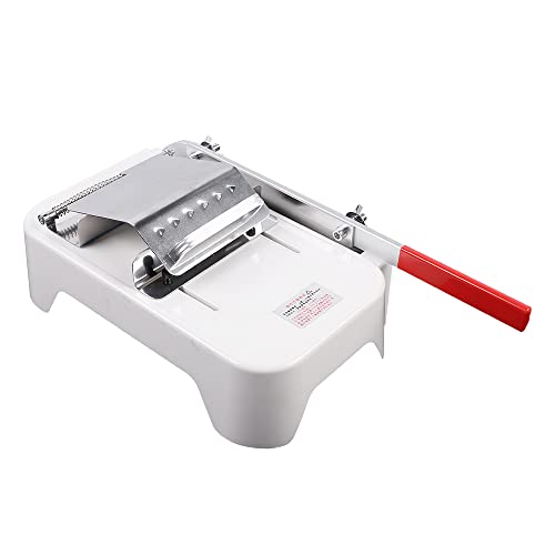 GWOalseO Cortador de Carne Manual de Acero Inoxidable, Cortadora de Carne Ajustable para Cortes Finos, Hoja de Acero Inoxidable de Calidad Alimentaria para Uso Doméstico y Comercial