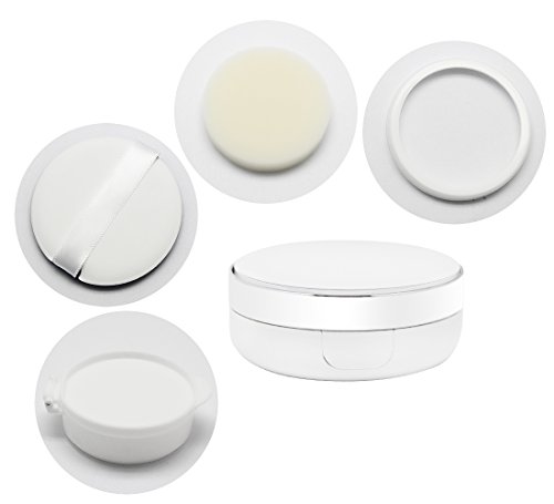 SelfTek Leere Nachfüllbare Pulver Puff Box Air Kissen Container für DIY BB/CC Creme Liquid Foundation mit Spiegel und Schwamm Puff
