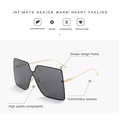 Retro Metal Sunglasses for Men and Women Outdoor Vacation Sunshade Beach Decoration (Color : C, Size : Medium)2
