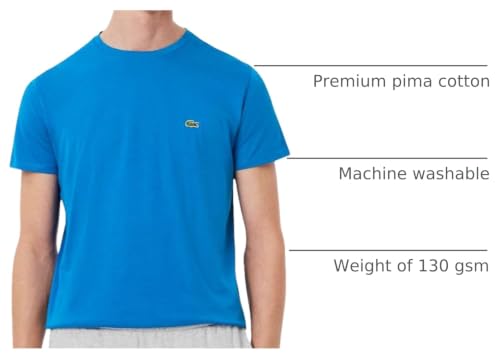 Image of Lacoste Men's Short Sleeve Pima Jersey Crew Neck Tee