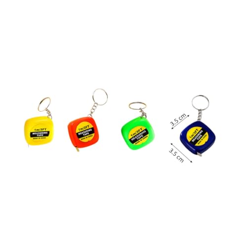 Cinta métrica portátil mini con llavero OSALADI 24 pzas miniatura 2