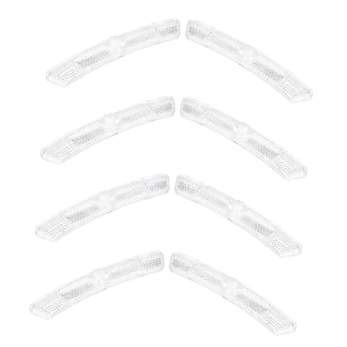 NUOLUX 8個 軽量プラスチック製自転車スポーク反射板 夜間の 性向上と視認性アップ マウンテンバイク対応 ホイール装飾兼用バイク用反射器