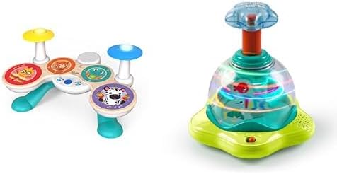Connected Magic Touch Drum Set + Bright Starts Press & Glow Spinner