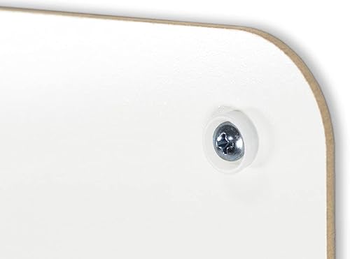 Miniatura 3 de Pizarra de borrado en seco sin marco montada en la pared con esquinas redondeadas suaves y accesorios de instalación (18 pulgadas de alto x 24