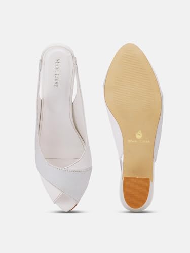 Image of Marc Loire Women's Slip On Shimmer Peep Toes Block Heel Fashion Sandals for Casual, Outdoor, Party and Holidays