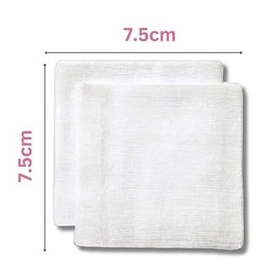 Image of PREMIUM MEDISWAB FROM MEDICA | Sterile Gauze Swab, 7.5 cm x 7.5 cm, 12 Ply | 40 Pieces (10 Pouches X 4)