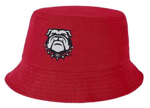 Nike Men's College Dri-FIT Apex Swoosh Bucket Hat (US, Alpha, One Size, Red, Georgia Bulldogs)