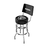 Imperial Black Las Vegas Raiders Chrome Bar Stool