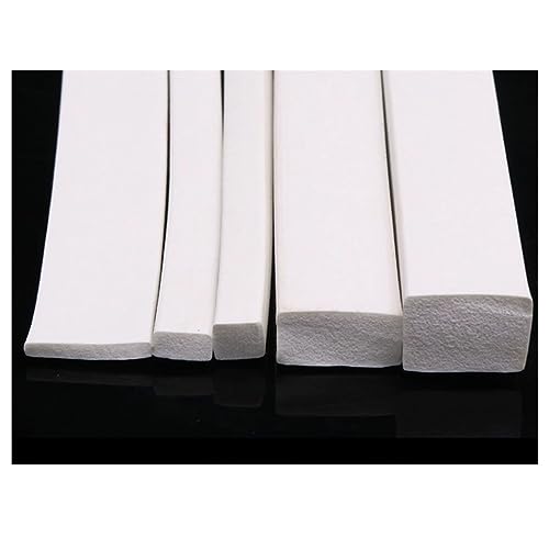 Striscia Di Spugna In Silicone Quadrata Da 1 Metro, 3 × 20 Mm-30 × 30 Mm Guarnizione For Guarnizioni In Gomma Espansa Siliconica Bianca For Porte E Finestre, 1 Pezzo (Size : 1Meter, Color : 6x6mm)