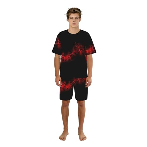 Pijama de dos piezas para hombre ideal para relajarse en casa los fines de semana de verano