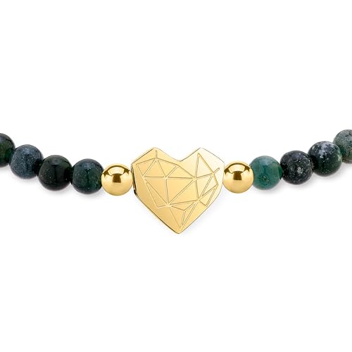 Bracelet perles vertes cordon ajustable idéal pour le quotidien actif - 3