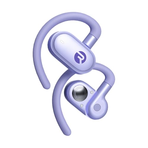 Raycon Open Earbuds – True Wireless Open Ear Bluetooth Headphones, Hook Design, IPX5 Water Resistant, 40 Hours of Battery Life (Purple)