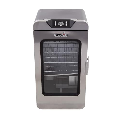 Char-Broil Digital Smoker 2.0, ahumador eléctrico con aislamiento de doble pared, control de temperatura de 37 °C a 135 °C, apagado automático, 4 rejillas