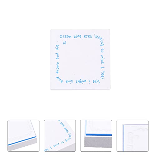 Operitacx 2Pcs For Gift Decor Making Pads Embossing Natural Printing Journal Ink Crafting Square Wooden Words Scrapbook Planner Calendar Decorting Phase Stamp B Card Toy Wood Holiday Rubber #TOP4