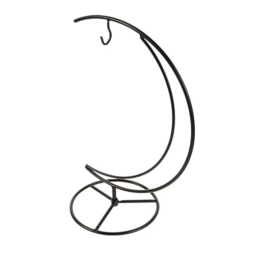 WEKADRIN 2pcs Modern Minimalist Iron Plant Rack Hydroponic Vase Holder Moon Shape Hanging Stand for Desktop Floral Display Air Planter Support for Home and Office Decor
