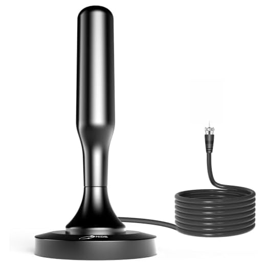 TV Antenna, Digital TV Antenna for Smart TV Indoor, Strong Magnetic Base for Easy Installation, 360°& Long Range Reception for HDTV Channels-Support All Tv's-10ft Long Cables